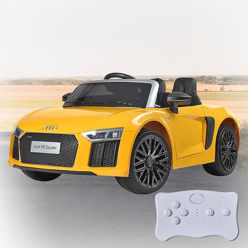 Електромобіль Audi на пульті керування з музикою та світлом Bambi M 3449EBLR-6 Жовтий