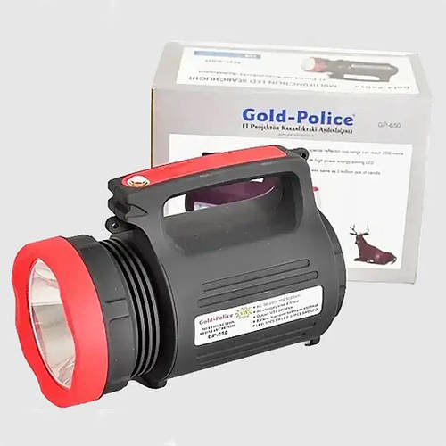 Потужний ліхтар з повербанком Gold Police GP-650 прожектор