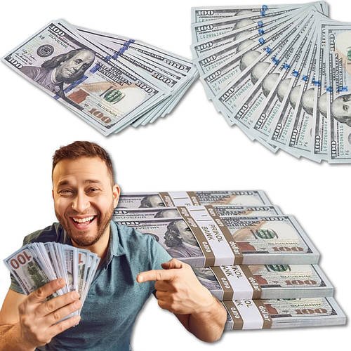 Сувенірні гроші 100 доларів в упаковці 80 штук