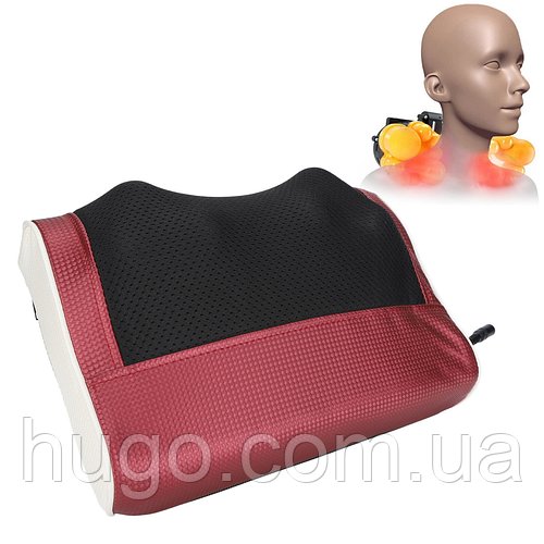 Масажна подушка для спини та шиї, 3 режими роботи, з підігрівом MASSAGE CUSHION / Роликовий масажер