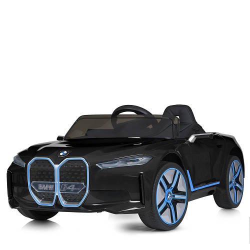Дитячий електромобіль BMW(пульт 2,4G, 12V7AH, мотор передній 2*18W, задній 2*25W) JE1009EBLR-2(4WD) Чорний