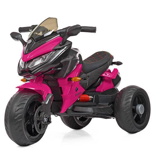 Дитячий мотоцикл триколісний (2 мотори по 35W, MP3, TF, USB, EVA) Bambi M 4274EL-8 Рожевий