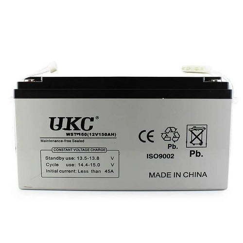 Гелевий побутовий акумулятор UKC на 150 Ah 12V GEL Battery
