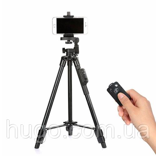 Штатив для телефону з пультом 1,4 м, Tripod 3388 / Штатив тринога для смартфона та фотоапарата