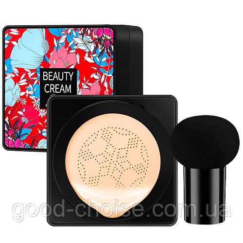 Кушон Beauty Cream O'cheal, натуральний тон 02 + спонжик / Тональний крем для обличчя