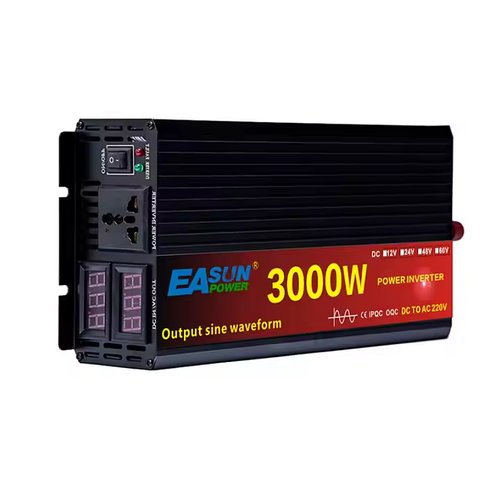 Перетворювач напруги EASUN POWER 3000W LCD інвертор із чистою синусоїдою 12V-220V