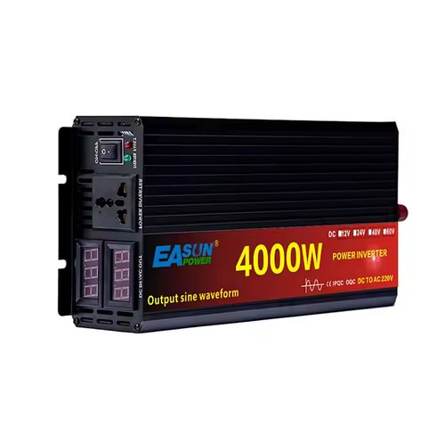 Перетворювач напруги EASUN POWER 4000W LCD інвертор із чистою синусоїдою 12V-220V