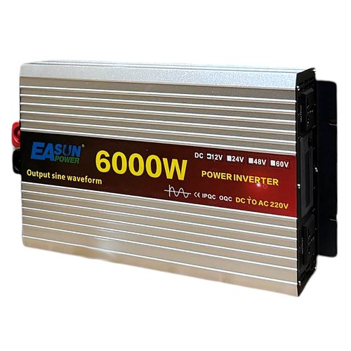 Перетворювач напруги EASUN POWER 6000W LCD інвертор із чистою синусоїдою 12V-220V