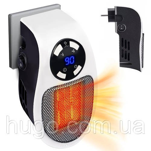 Портативний обігрівач 500W, Portable Heater з дисплеєм / Настінний електрообігрівач