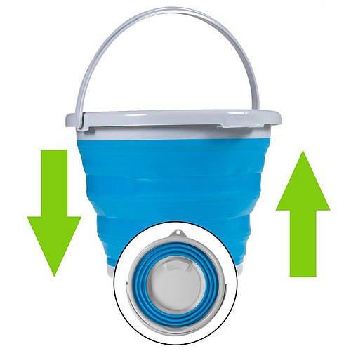 Відро складне Collapsible Bucket, туристичне, 5 літрів Лучшая цена