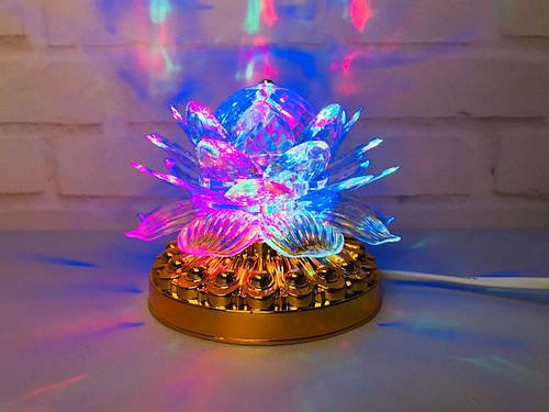 Світлодіодна диско лампа Led full color rotating lamp 0076 Лучшая цена