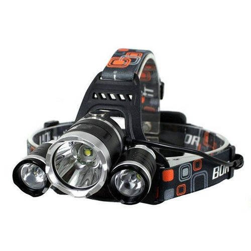 Налобний ліхтар Bailong Rj-3000 T6 на 3 LED лампи Лучшая цена