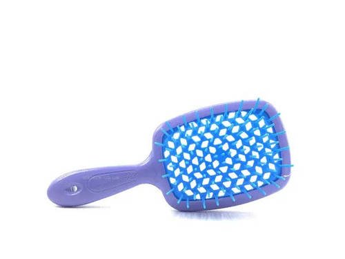 Гребінець для волосся Super Hair Brush Фіолетовий з блакитним Лучшая цена