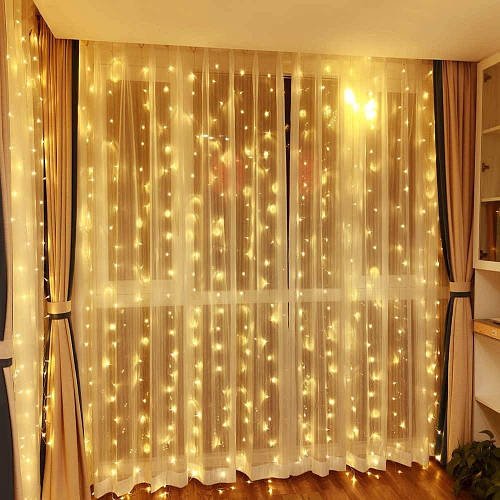 Гірлянда штора 2х2 м Xmas 160 led WW-9 Теплий білий на мідному дроті+з'єднувач Лучшая цена