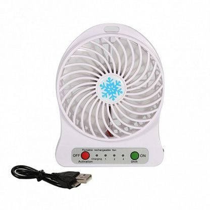 Міні-вентилятор Portable Fan Mini Білий Лучшая цена