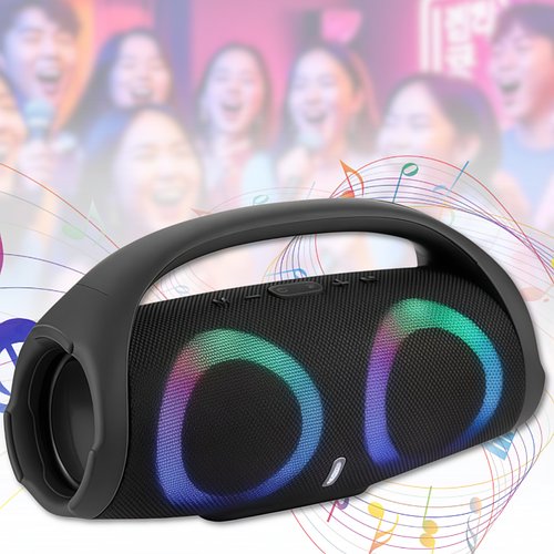 Портативна Bluetooth колонка з потужністю 10W та підтримкою TF-карт Boombox 2 RGB B15