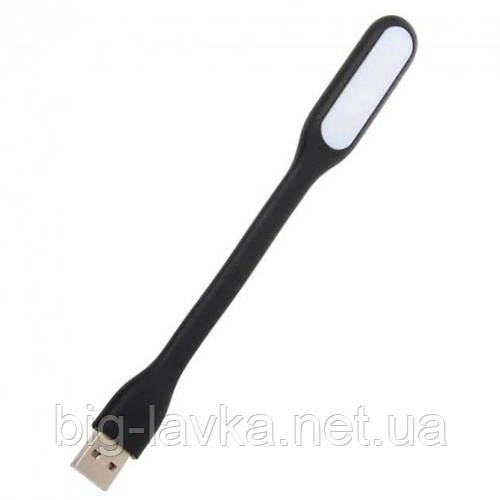 USB міні-світильник для читання гнучкий світлодіодний 5В  Чорний