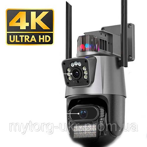 Вулична охоронна WIFI камера спостереження Besder P10Q-8MP  Чорний