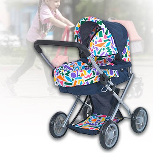 Легка дитяча коляска для прогулянок з регульованою ручкою та кошиком Melogo 9369/82100 Синій