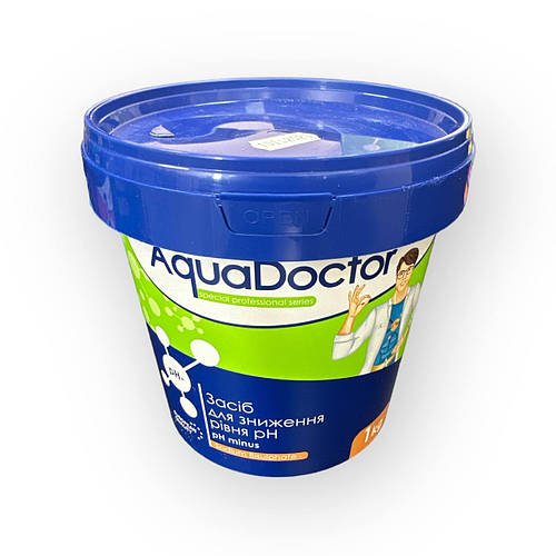 Засіб для зниження рівня pH у басейні Aquadoctor pH Minus 1 кг гранули