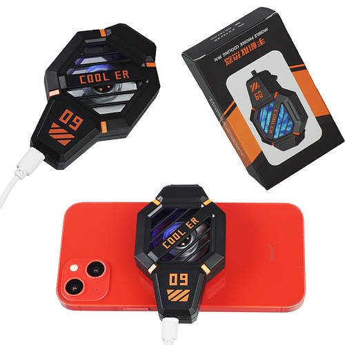 Кулер вентилятор для охолодження смартфона DY09 без акумулятора Micro USB