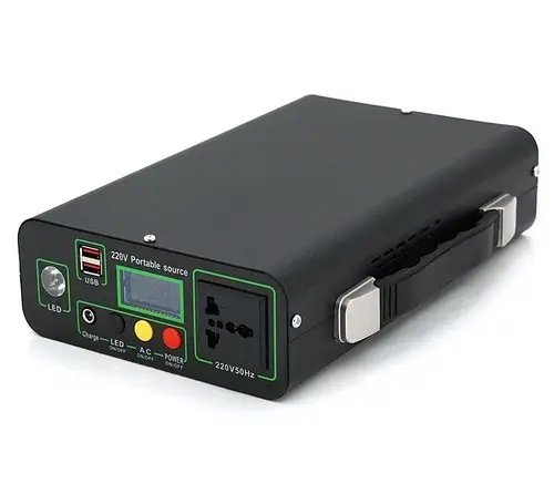 Інвертор акумуляторний – зарядна станція для дому EP-3018-300W 12V/18Ah із сонячною панеллю 45W