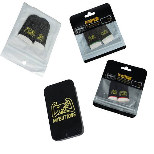 Комплект ігрові напальчники 3 пари для телефона від поту MyButtons Kit Starter Pack + метал коробочка