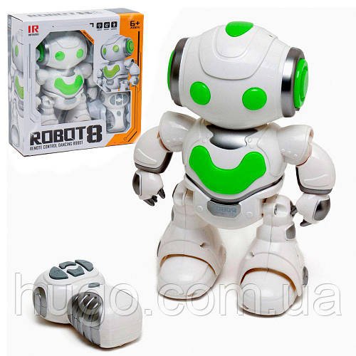 Радіокерований робот Robot 8 (608-2) / Інтерактивна дитяча іграшка робот з підсвічуванням та музикою