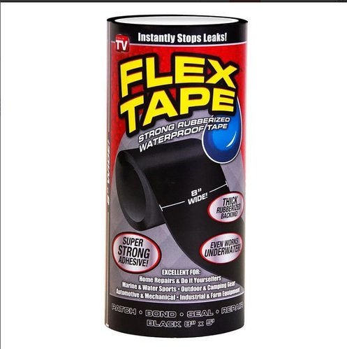 Надміцна водонепроникна стрічка FLEX TAPE 18см ART:5516 для надійного ремонту та герметизації Флех Тейп