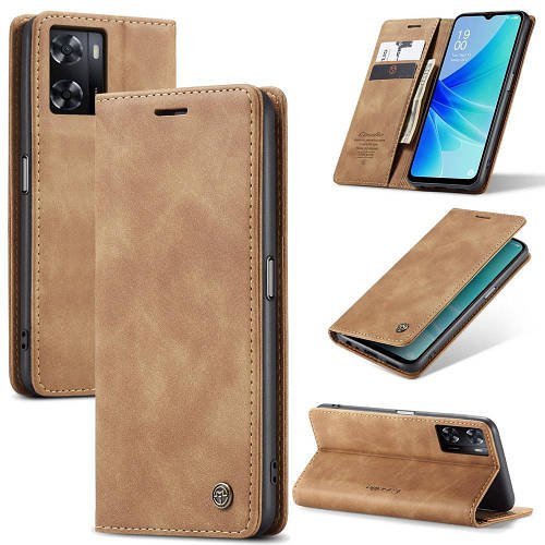 Чохол книжка з магнітом OPPO A57s CaseMe Brown