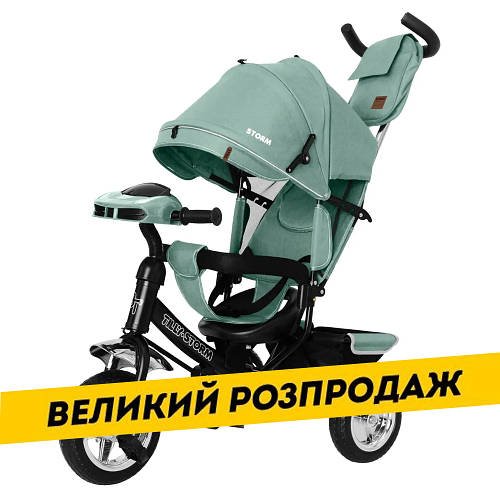 Велосипед триколісний з батьківською ручкою TILLY Storm T-349/2 Зелений