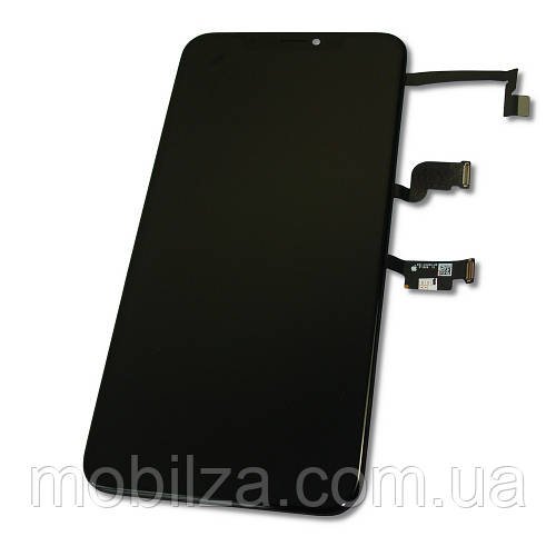 Дисплей iPhone XS Max з тачскрином та рамкою, (OLED), Black / модуль чорний