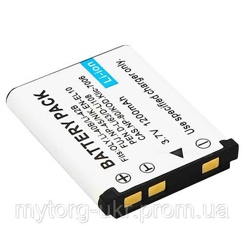 Акумулятор EN-EL10/LI-40B/LI-42B 1200 mAh 3.7V для Olympus/Nikon Білий