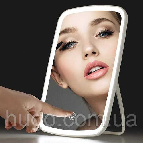 Дзеркало для макіяжу з LED підсвічуванням, LED Makeup Mirror / Настільне дзеркало акумуляторне