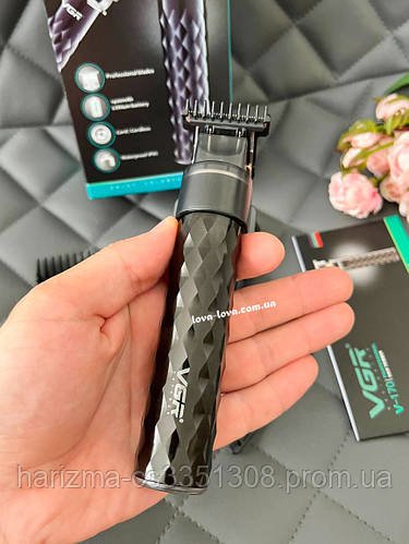 Професійна акумуляторна машинка для стриження волосся VGR V-170 тример для бороди та вусів