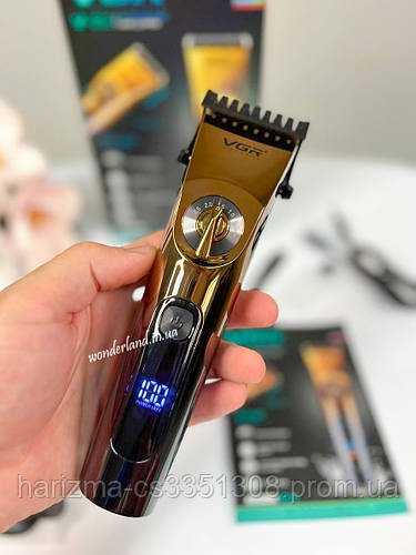 Професійна бездротова машинка для стриження VGR V-663 тример для волосся, бороди та вусів