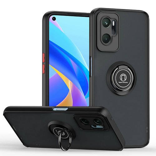 Захисний чохол MatteLuxe OPPO A76 (з кільцем) Black