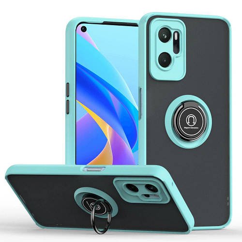 Захисний чохол MatteLuxe OPPO A96 (з кільцем) Light Blue