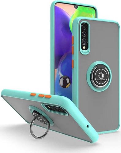 Захисний чохол MatteLuxe Samsung Galaxy A50 A505 (з кільцем) Light Blue