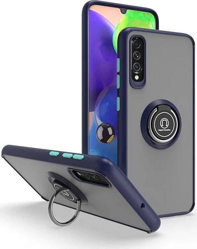 Захисний чохол MatteLuxe Samsung Galaxy A50 A505 (з кільцем) Blue