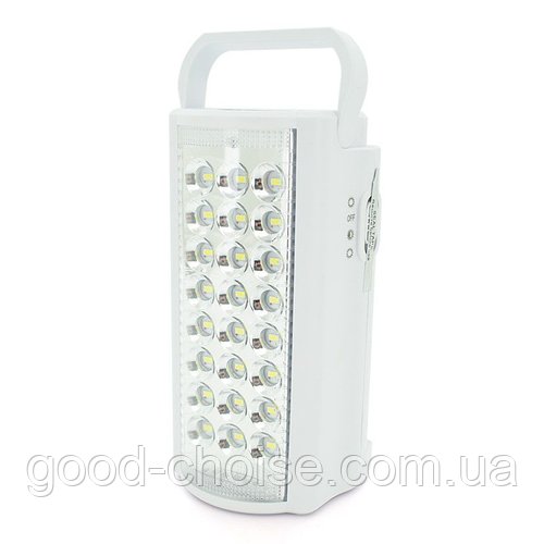 Акумуляторний ліхтар з повербанком, 24 Led, Almina 2606L, Білий / Аварійний світильник / Кемпінговий ліхтар