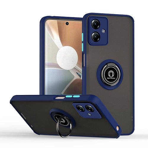 Захисний чохол MatteLuxe Motorola G14 (з кільцем) Blue