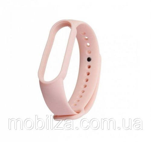 Ремінець силіконовий для Mi Band 3/4- рожевий пісок
