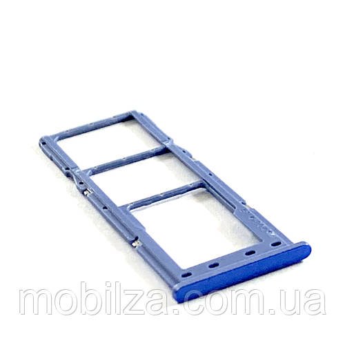 Утримувач (лоток) Сім карти Samsung A02 / A022 Blue