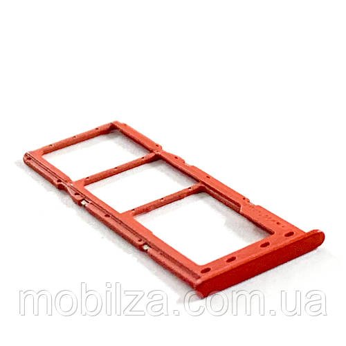 Утримувач (лоток) Сім карти Samsung A02 / A022 Red