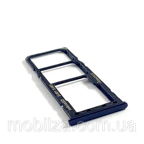 Утримувач (лоток) Сім карти Samsung A10 / A105 Black