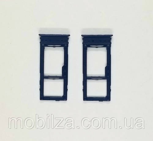 Утримувач (лоток) Сім карти Samsung A72 / A725 Black