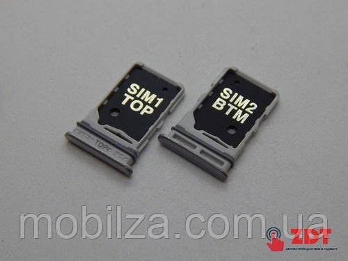 SIM лоток для Samsung A80 / A805 Silver