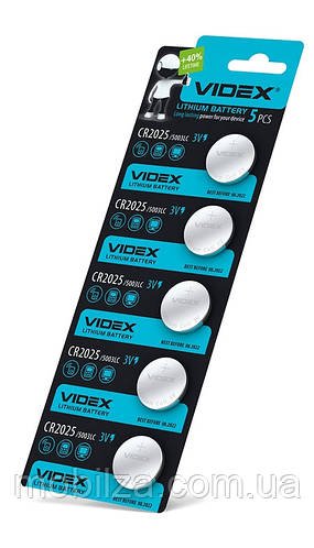 Батарейка Videx CR 2025 3V (ціна за 1шт)
