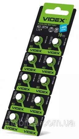 Батарейка Videx G5 (LR754) (ціна за 1шт)
